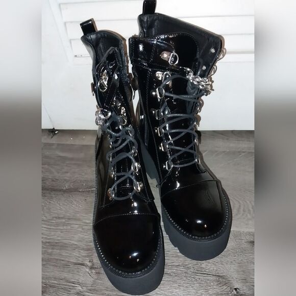 Punk platform boots sz 7 - Picture 4 of 17
